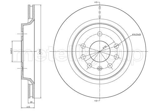 METELLI Brake disc Article number: 23-0350 cheaply