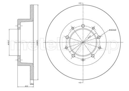 METELLI Brake disc Article number: 23-0359 cheaply