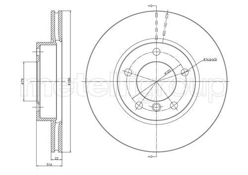 METELLI Brake disc Article number: 23-0474C cheaply