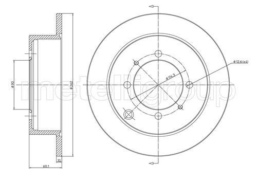METELLI Brake disc Article number: 23-0651 cheaply