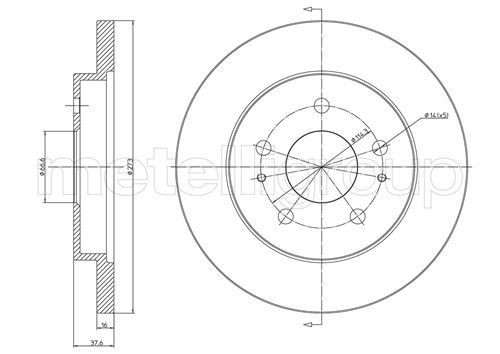 METELLI Brake disc Article number: 23-0841 cheaply