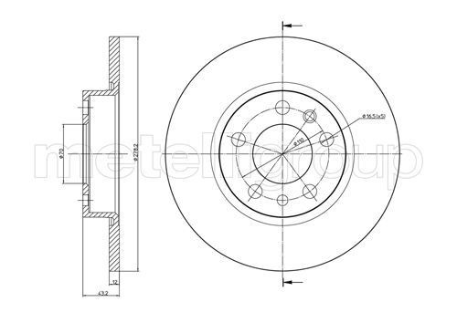 METELLI Brake disc Article number: 23-0862C cheaply