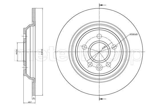 METELLI Brake disc Article number: 23-0992C cheaply