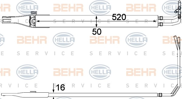 HELLA Oil Cooler, steering system Article number: 8MO 376 701-611 cheaply