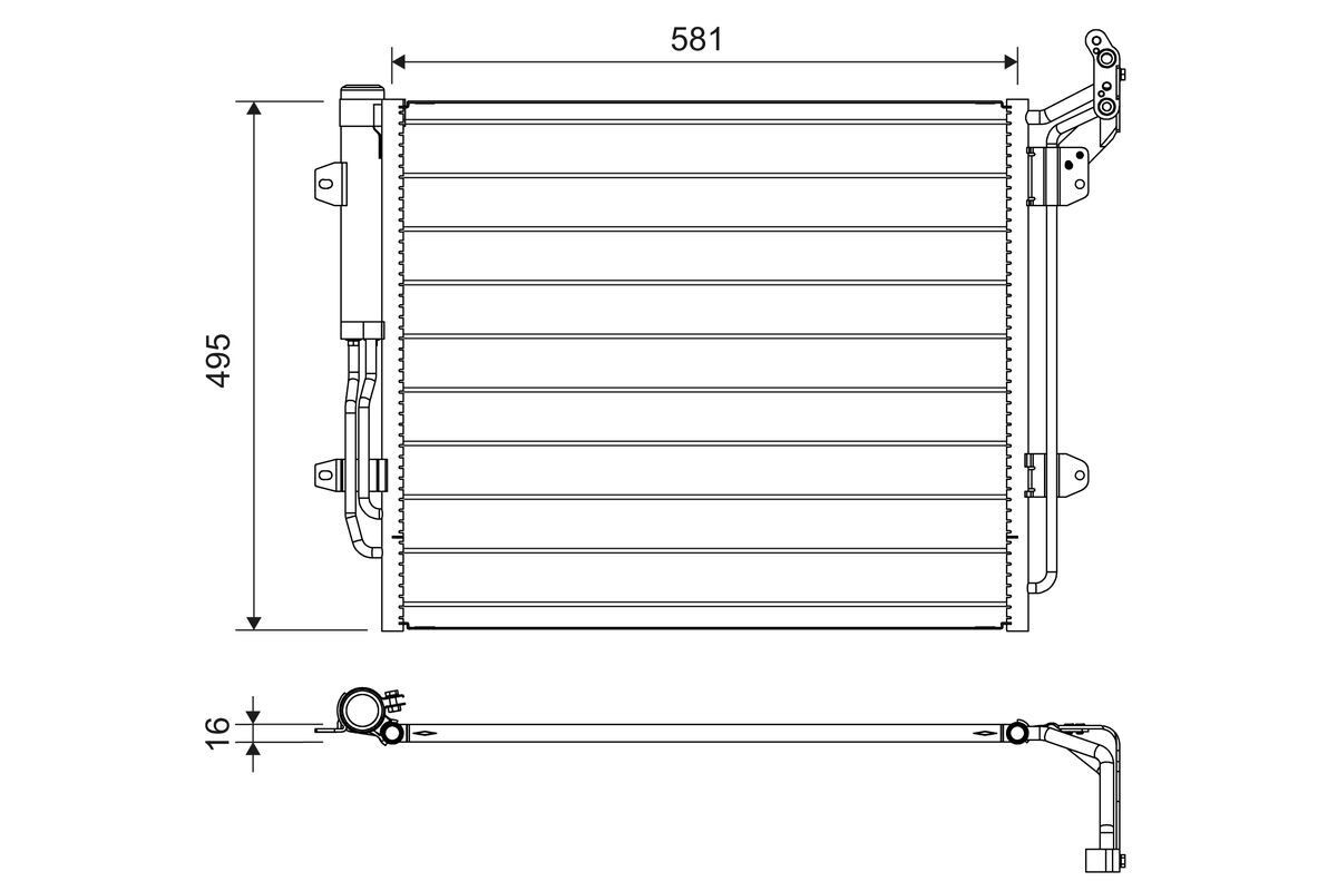 VALEO Air conditioning condenser Article number: 814157 cheaply