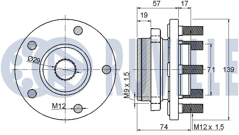 RUVILLE Repair kit, suspension strut Article number: 825002S cheaply
