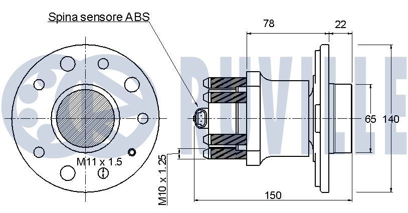 RUVILLE Repair kit, suspension strut Article number: 825100S cheaply