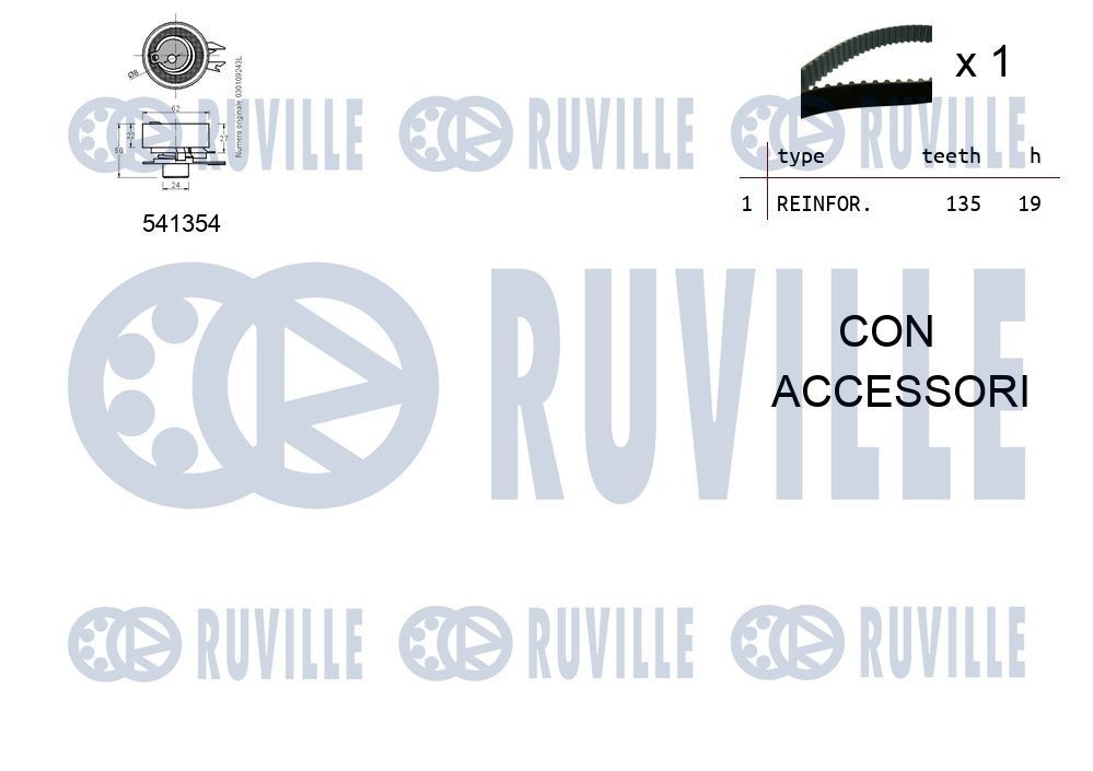 RUVILLE Tensioner Lever, v-ribbed belt Article number: 57528 cheaply