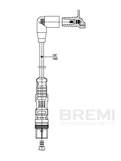 BREMI Ignition lead Article number: 1A01/77 cheaply