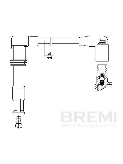 BREMI Ignition lead Article number: 1A12/26 cheaply