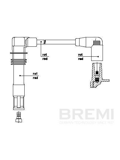 BREMI Tændkabel Varenummer: 1A30/33 billige