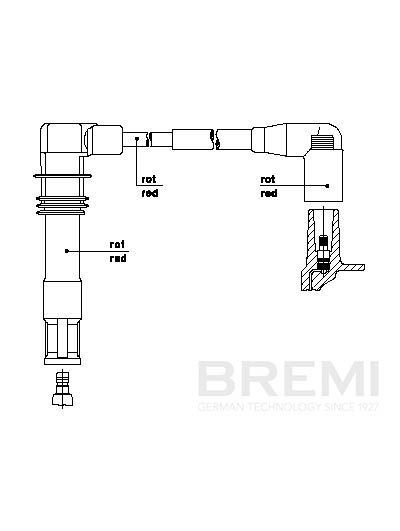 BREMI Tændkabel Varenummer: 1A30E47 billige