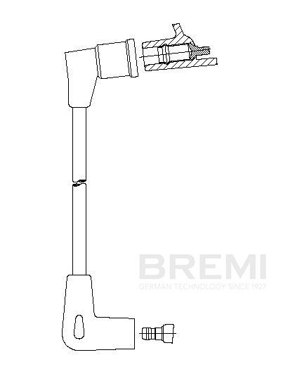 BREMI Tændkabel Varenummer: 312/60 billige