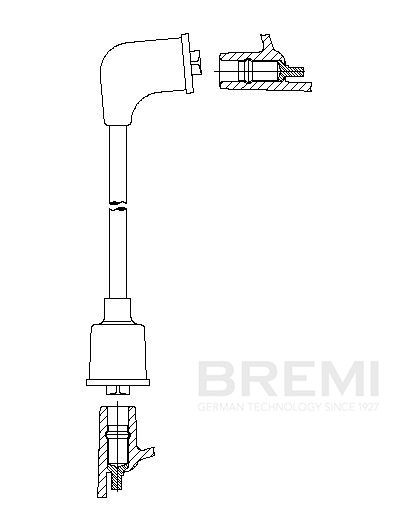 BREMI Ignition lead Article number: 396/18 cheaply