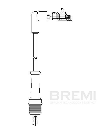 BREMI Ignition lead Article number: 630/38 cheaply