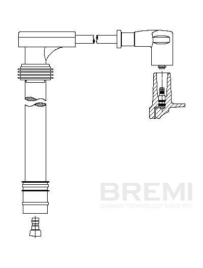 BREMI Tændkabel Varenummer: 726/25 billige