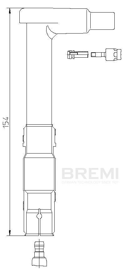 BREMI 13292/2 Plug, spark plug C-Class C 220 2.2 (202.022) 150 PS Petrol 2000
