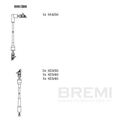 BREMI Ignition Cable Kit Article number: 600/389 cheaply