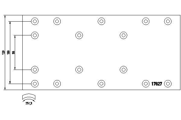 TEXTAR Brake Lining Kit, drum brake Article number: 1782704 cheaply