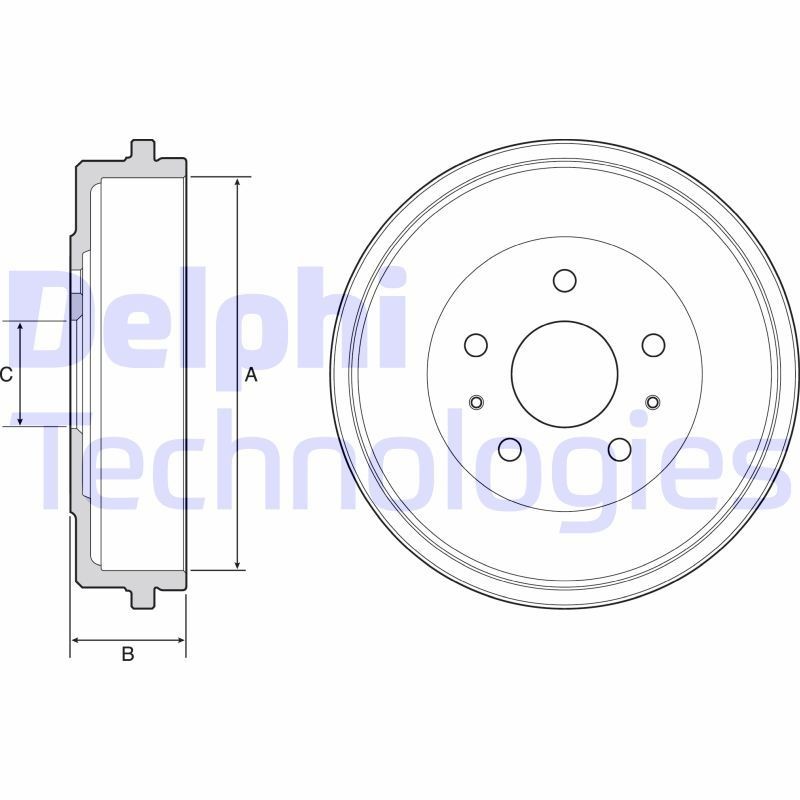 DELPHI Bremsetromle Varenummer: BF526 billige