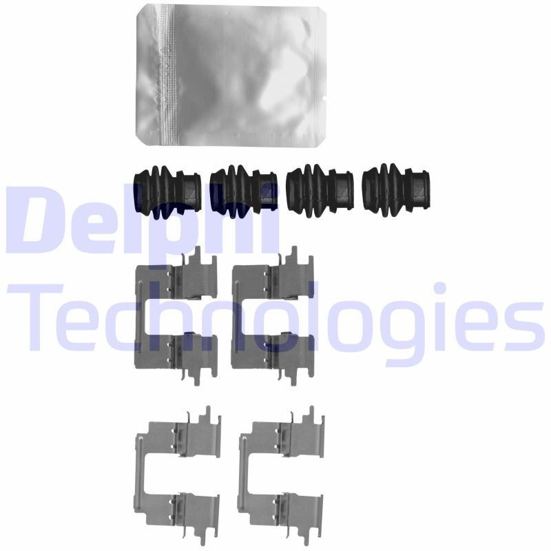DELPHI LX0624 Lisakomplekt, ketaspiduriklotsid 6 2.2 D AWD 150 HP Diisel 2016