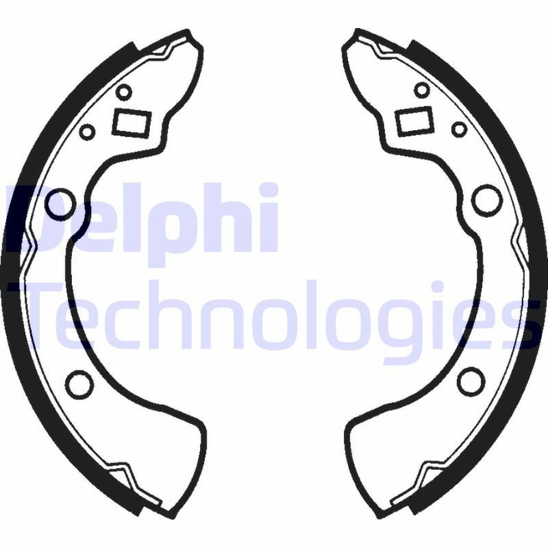 DELPHI Brake Shoe Set Article number: LS1278 cheaply