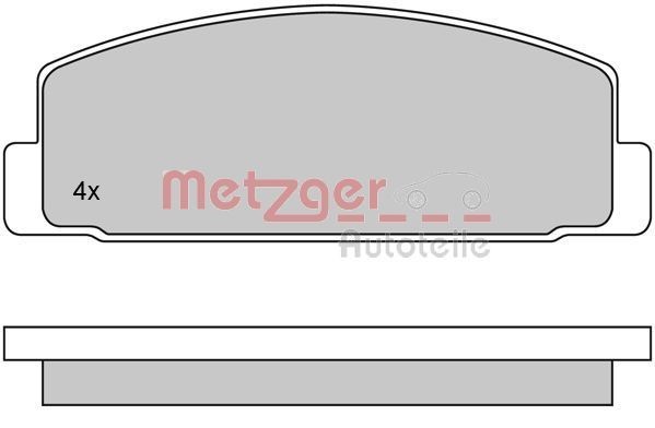 METZGER Brake pad set Article number: 1170088 cheaply
