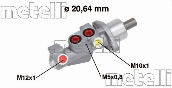 METELLI Peapiduri silinder Artikli number: 05-0750 soodsalt