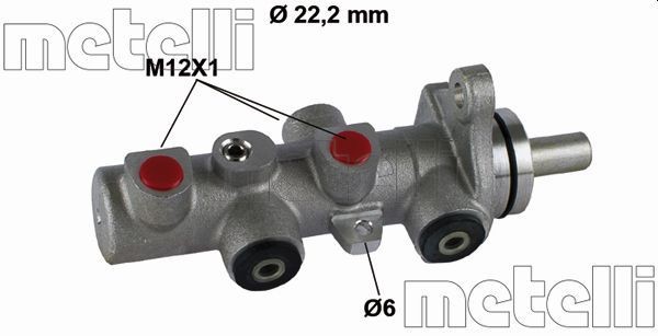 METELLI Peapiduri silinder Artikli number: 05-0793 soodsalt