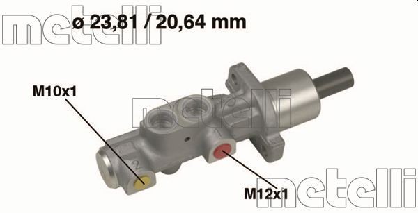 METELLI Peapiduri silinder Artikli number: 05-0576 soodsalt