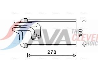 AVA COOLING SYSTEMS Heater matrix Article number: JE6070 cheaply