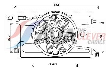 AVA COOLING SYSTEMS Radiaatori ventilaator Artikli number: FD7561 soodsalt