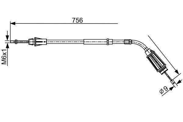 BOSCH Câble de frein à main UGS: 1 987 482 556 à bon prix
