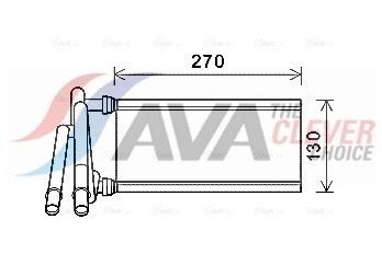 AVA COOLING SYSTEMS Heater matrix Article number: TO6706 cheaply