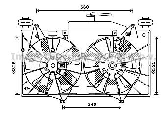 AVA COOLING SYSTEMS Fan, radiator Article number: MZ7552 cheaply