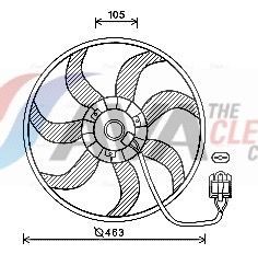 AVA COOLING SYSTEMS Fan, radiator Article number: OL7657 cheaply