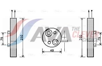 AVA COOLING SYSTEMS Dryer, air conditioning Article number: RTD455 cheaply