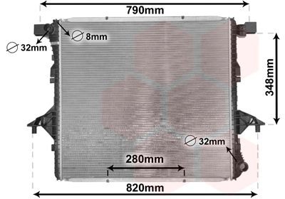 VAN WEZEL Engine radiator Article number: 58002363 cheaply