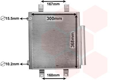 VAN WEZEL Air conditioning condenser Article number: 11005075 cheaply