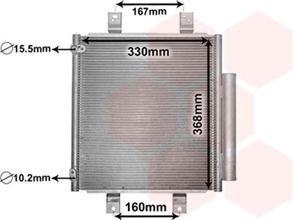 VAN WEZEL Air conditioning condenser Article number: 11005076 cheaply
