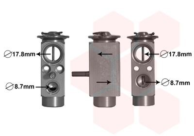 VAN WEZEL AC expansion valve Article number: 29001017 cheaply