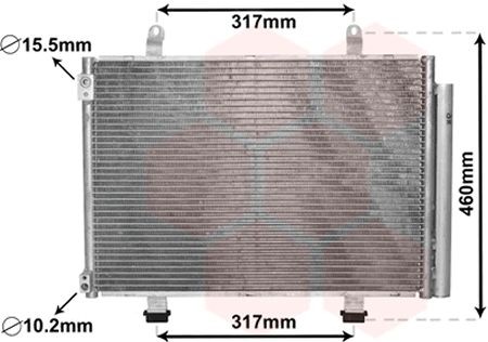 VAN WEZEL Air conditioning condenser Article number: 52005133 cheaply
