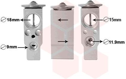 VAN WEZEL AC expansion valve Article number: 59001171 cheaply