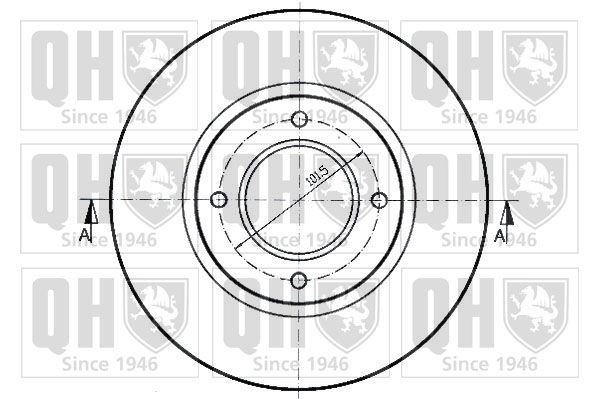 QUINTON HAZELL Brake disc Article number: BDC3576 cheaply