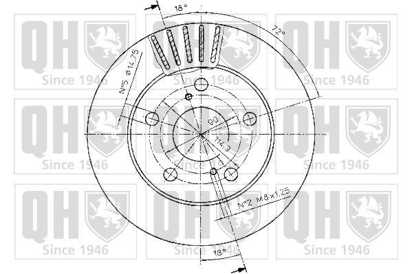 QUINTON HAZELL Brake disc Article number: BDC4849 cheaply