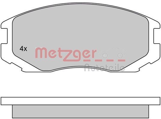 METZGER Brake pad set Article number: 1170294 cheaply