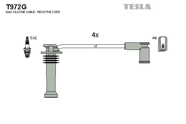 TESLA Ignition Cable Kit Article number: T972G cheaply