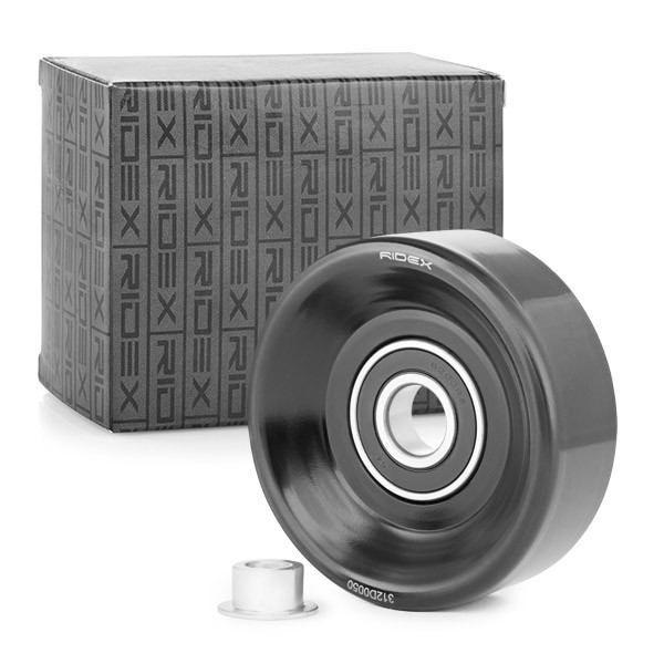 RIDEX Deflection / Guide Pulley, v-ribbed belt Article number: 312D0050 cheaply