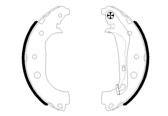 TEXTAR Brake Shoe Set Article number: 91081600 cheaply