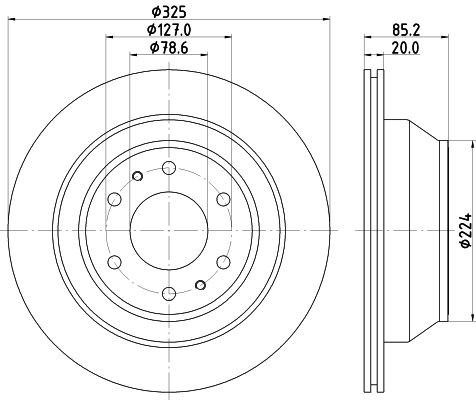MINTEX Brake disc Article number: MDC2645 cheaply
